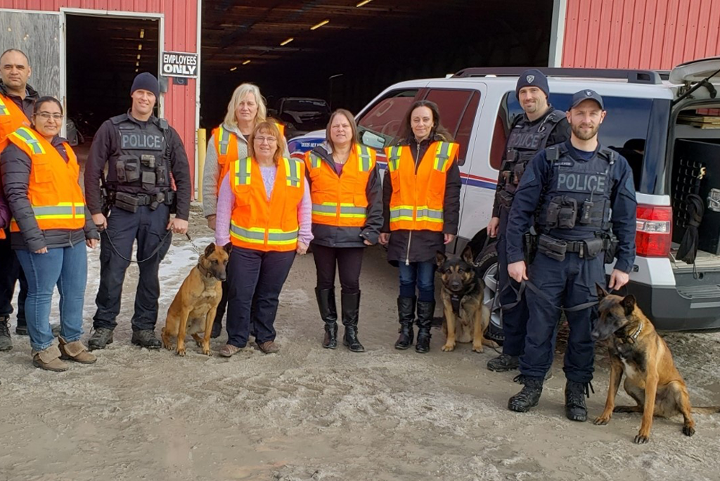 First Responders at a Copart Yard