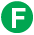 Featured Vehicle icon, green F