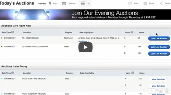 Online Auction - Copart Video Tutorials