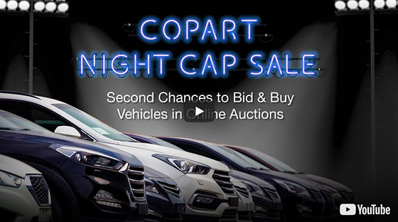 Copart Night Cap Sales video