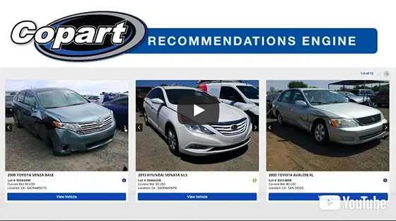 Copart Recommendations Engine video