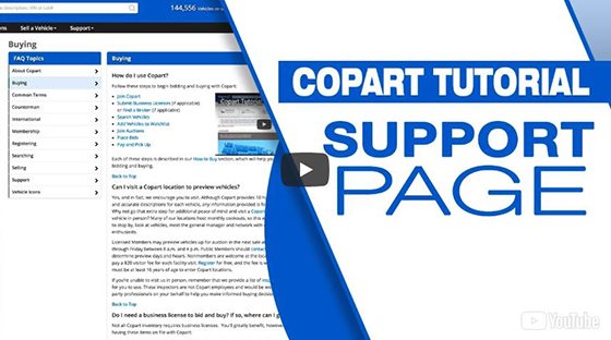 How to Get Help with Copart Auctions video