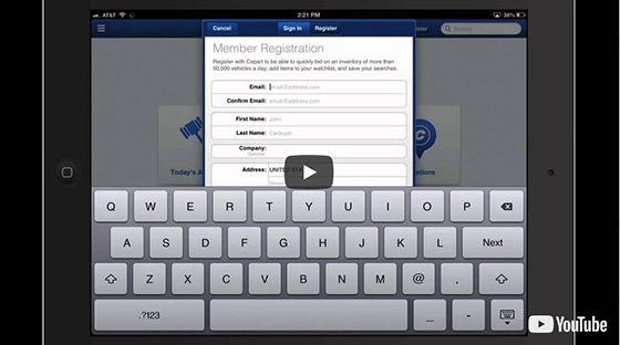 How to Register on the Copart Mobile App video